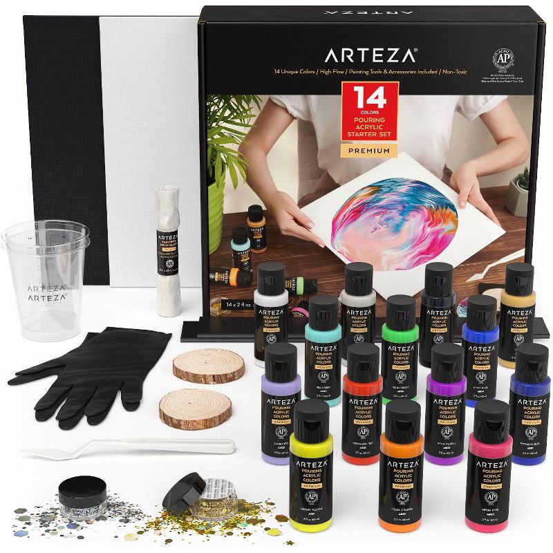 Arteza Paint Brush Art Supply Set - 12 Piece (ARTZ-3865)
