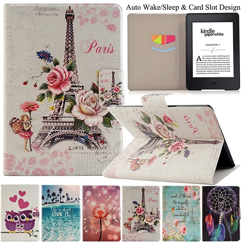Kindle Paperwhite Case The Thinnest and Lightest PU Leather Case with Auto WakeSleep Feature Smart Cover for  Kindle Paperwhite Fits All 2012 2013 2015 Versions Paris