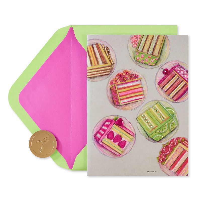 Cake Slices on Plates Card - PAPYRUS