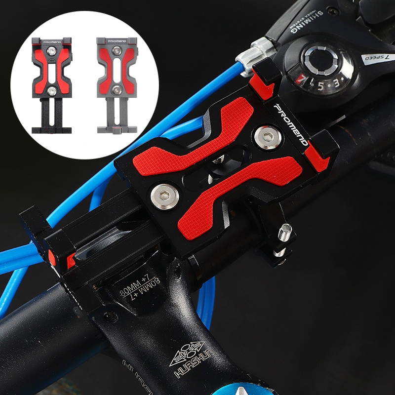 Bike Bicycle Motorcycle Mount Phone Holder Stand Aluminum Waterproof Adjustable For 4.0-6.0 inch Smart Phone Black