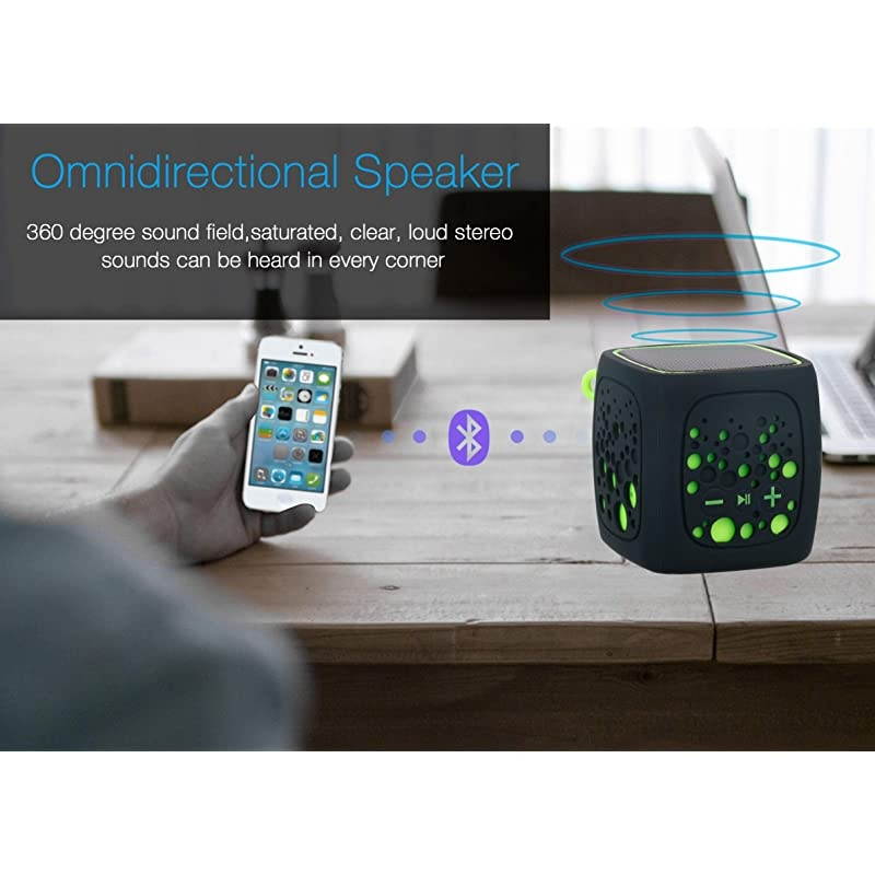 Small Bluetooth Speaker Ultra Compact Mini Portable Bluetooth Speakers with Loud Stereo SoundRich bassTF Card Port164 Feet Bluetooth 50 Range for LaptopiPhoneEchoCar and More