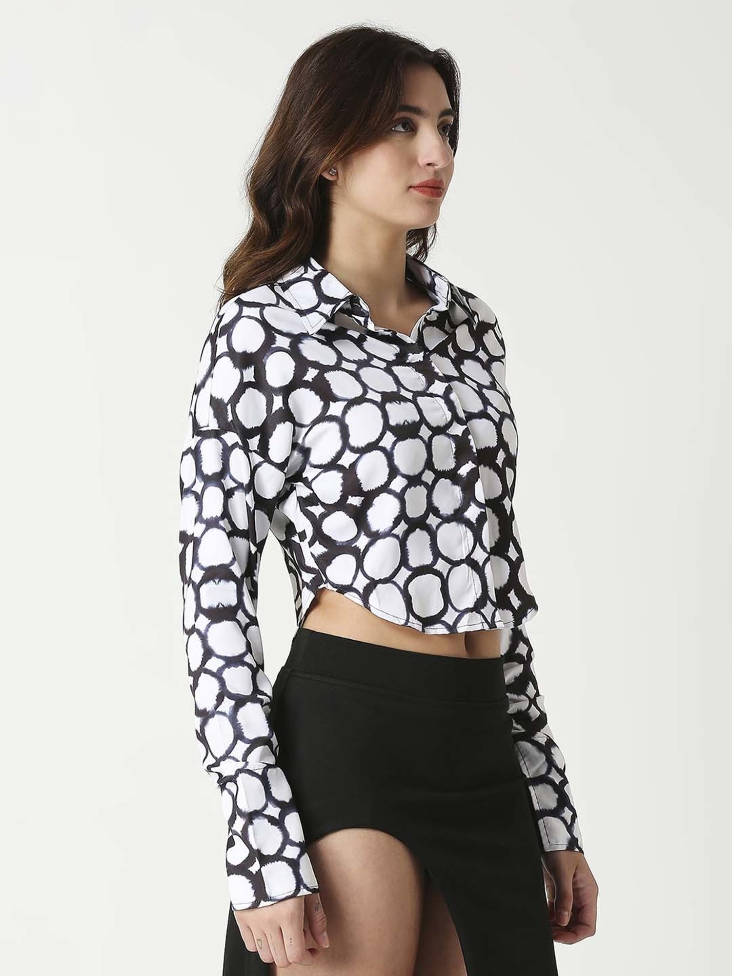 Remanika Black Printed Shirt