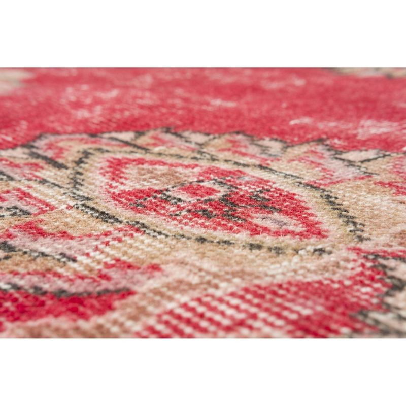 6'8"x10'6" Vintage One-of-a-Kind Helgine Rug Red - Revival Rugs