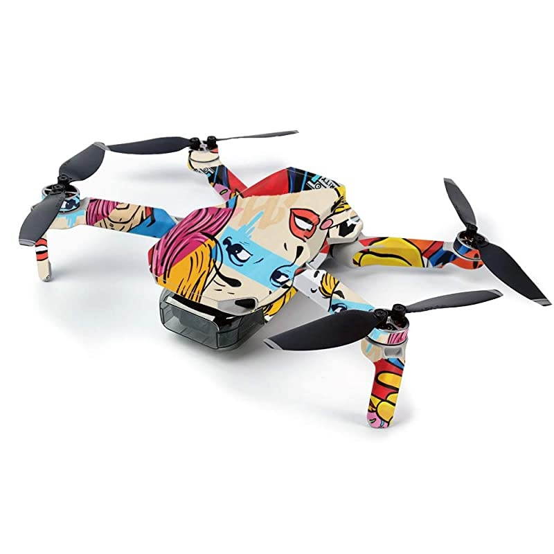 Skin for DJI Mavic Mini Portable Drone Quadcopter Cartoon Mania | Protective Durable and Unique Vinyl Decal wrap Cover | Easy to Apply Remove and Change Styles | Made in The USA