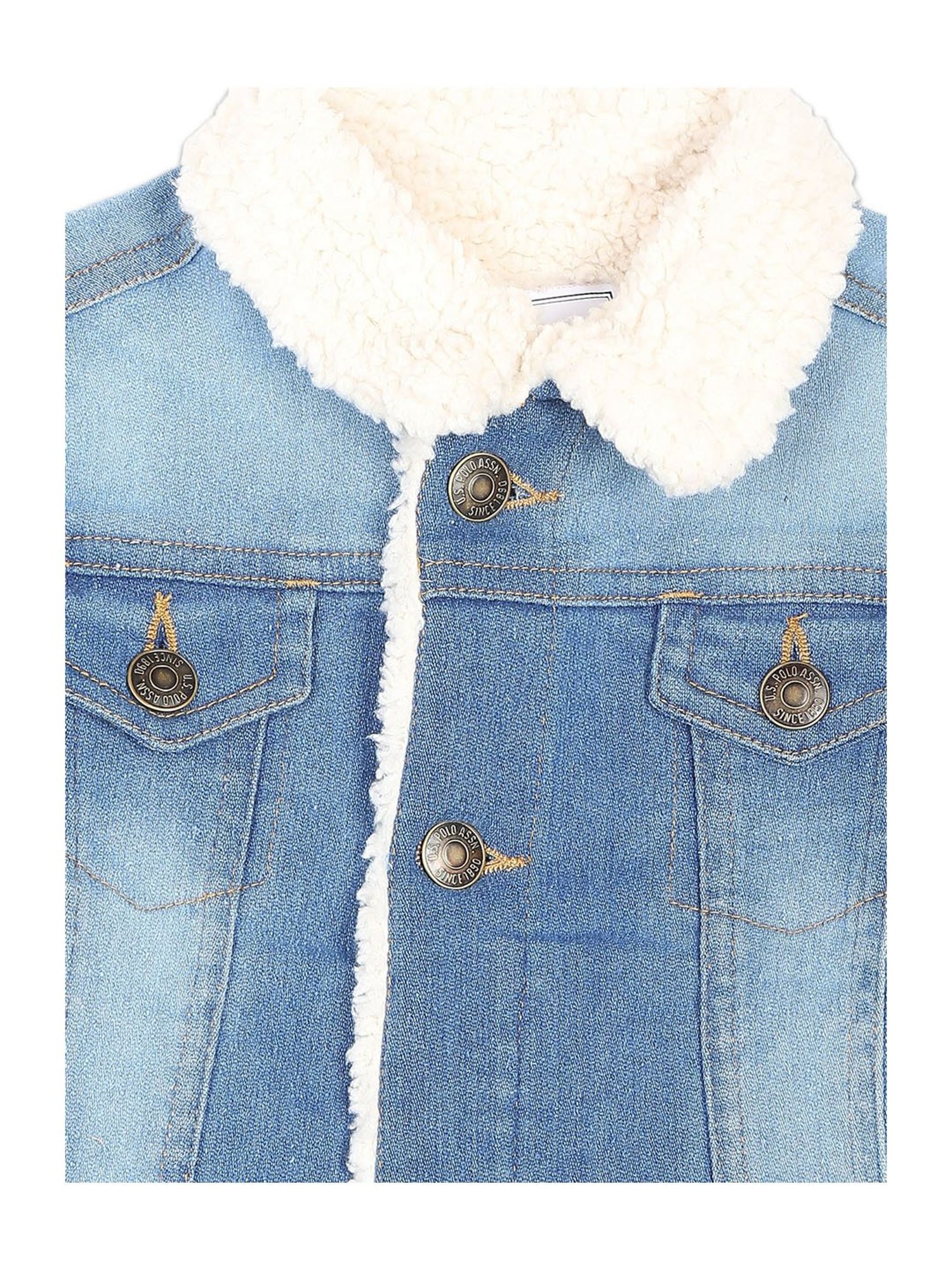 Allen Solly Junior Navy & Green Color Block Full Sleeves Jacket