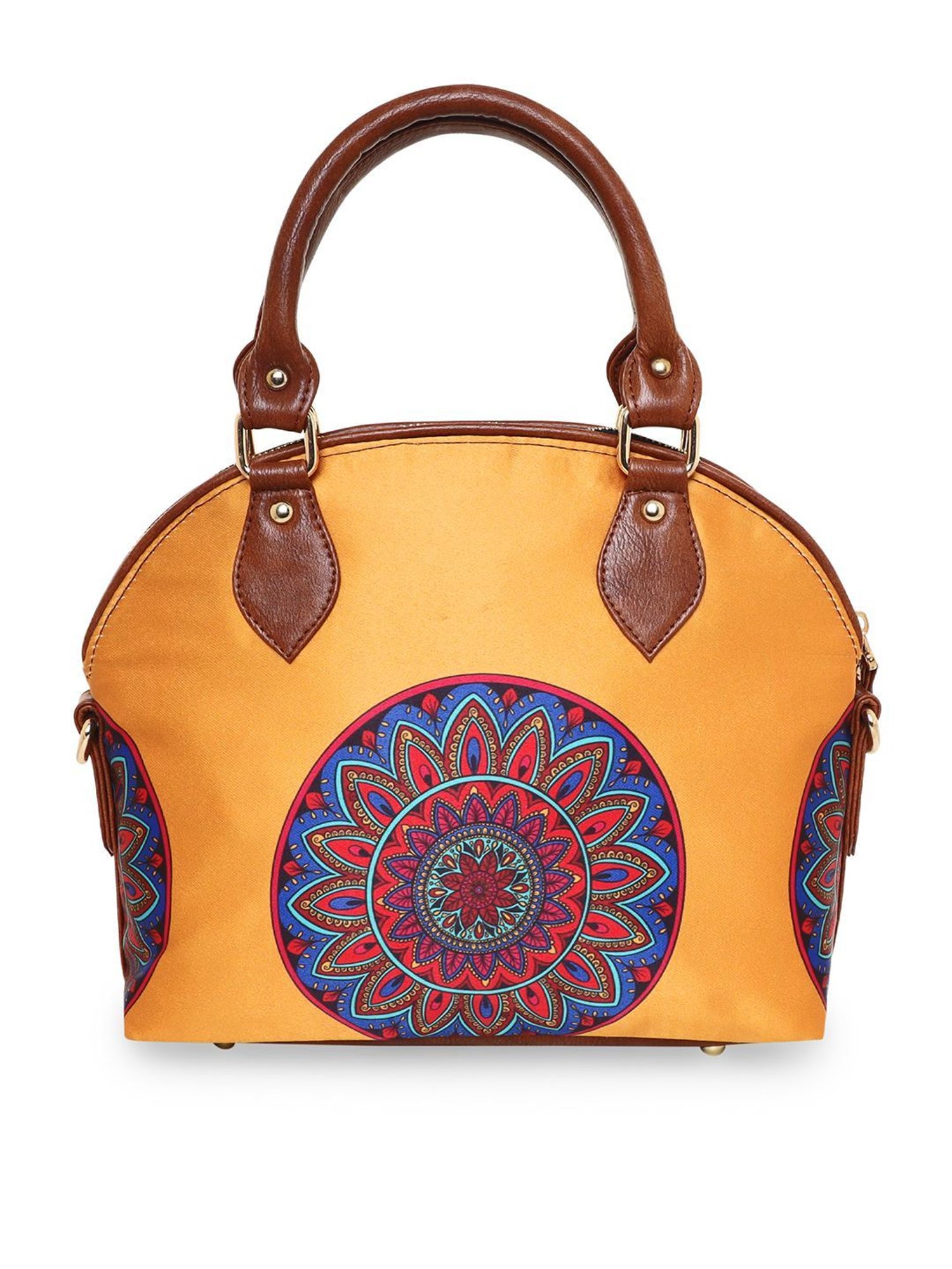 Sabhyata Multicolor Printed Medium Satchel Handbag