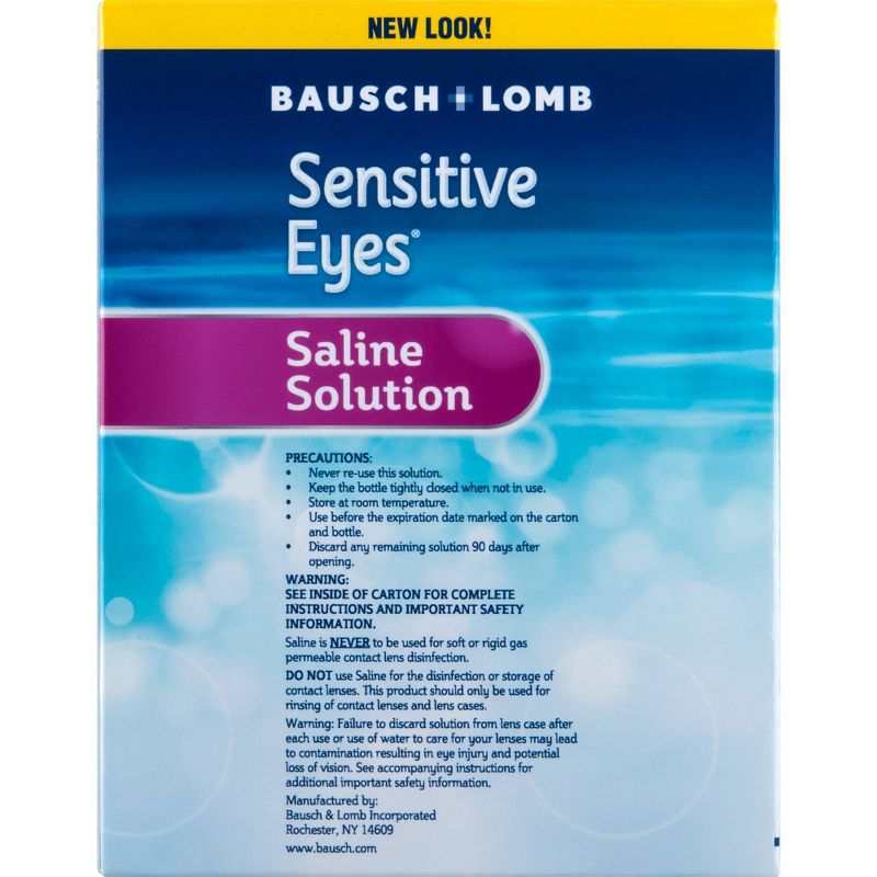 Bausch + Lomb Sensitive Eyes Plus Saline Solution - 2pk/24 fl oz