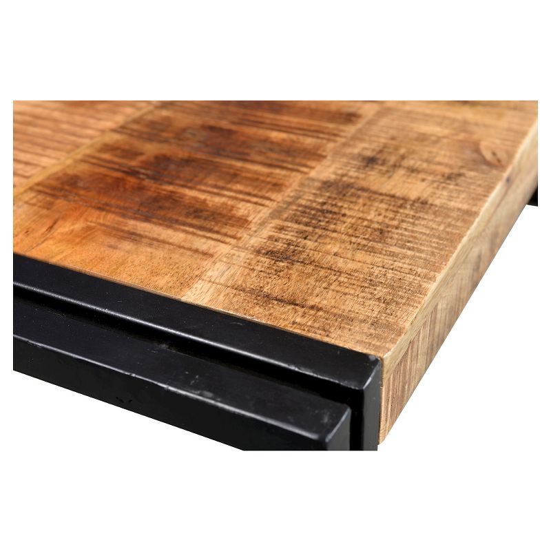 Handcrafted Reclaimed Wood Coffee Table Natural - Timbergirl