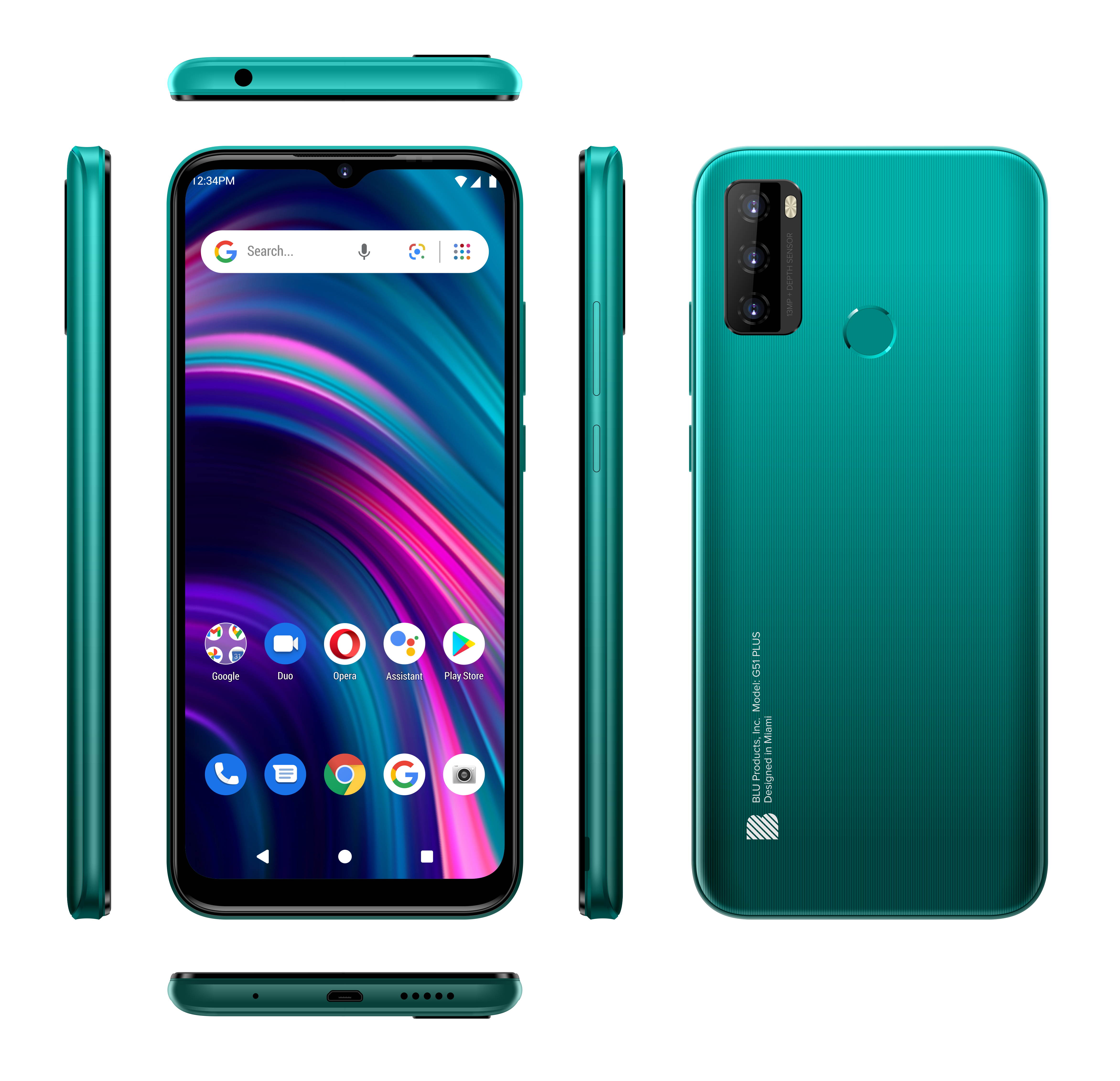 BLU G51 Plus G0510WW 64GB GSM Unlocked Android Smartphone - Black