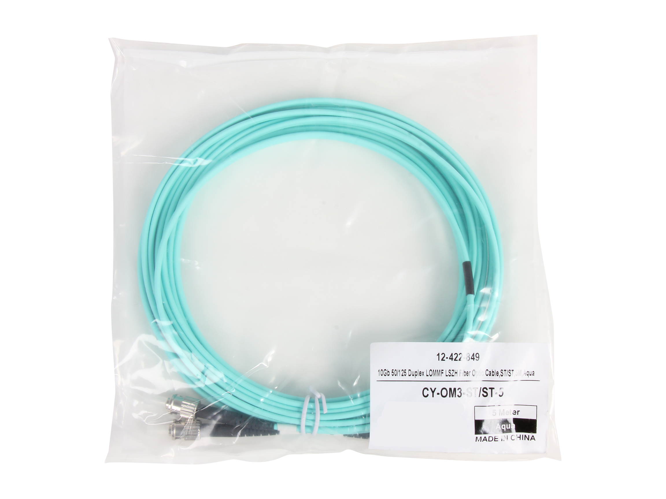 Coboc CY-OM3-ST/ST-5 16.4 ft. Fiber Optic Cable