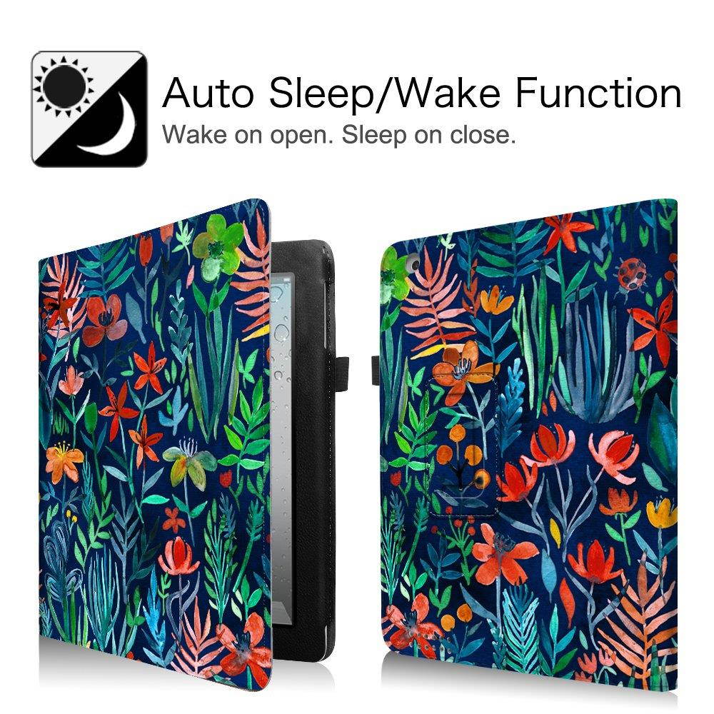 Fintie iPad 2/3/4 Case - Slim Fit Folio Stand Case Smart Protective Cover Auto Sleep/Wake Feature for Apple iPad 2, iPad 3 & iPad 4th Generation with Retina Display - Jungle Night
