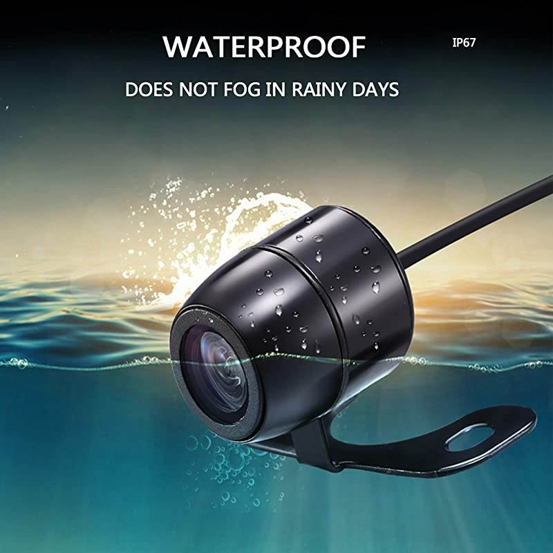 Backup Camera for Car  Wide View Angle 2in1 Universal Car Front Side Rear View Camera2 Installation Options Removable GuildlinesMirror NonMirror Image12V Only