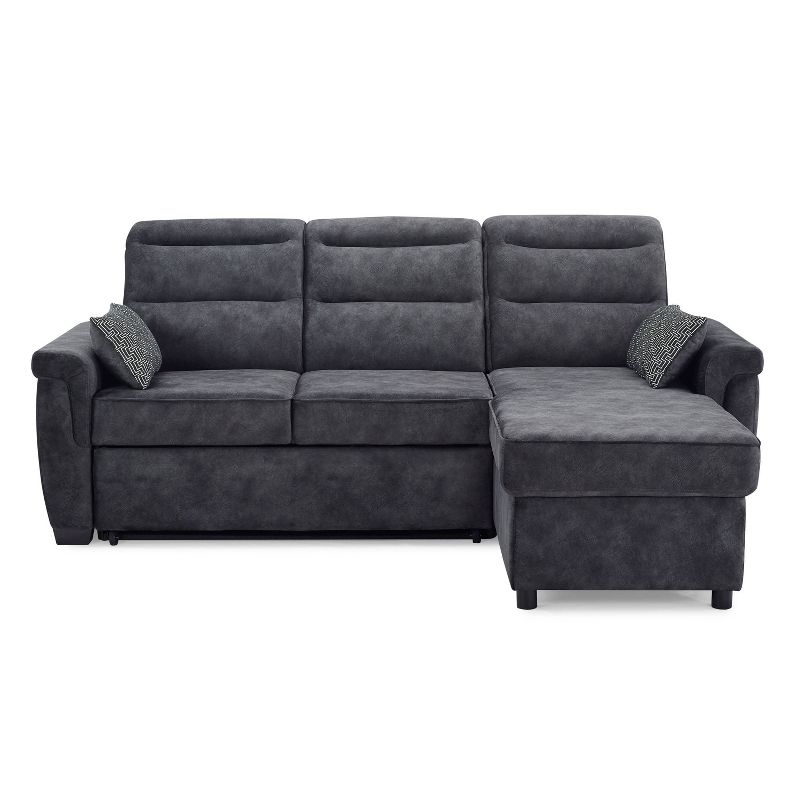 Florence Sectional Sofa Dark Gray - Serta