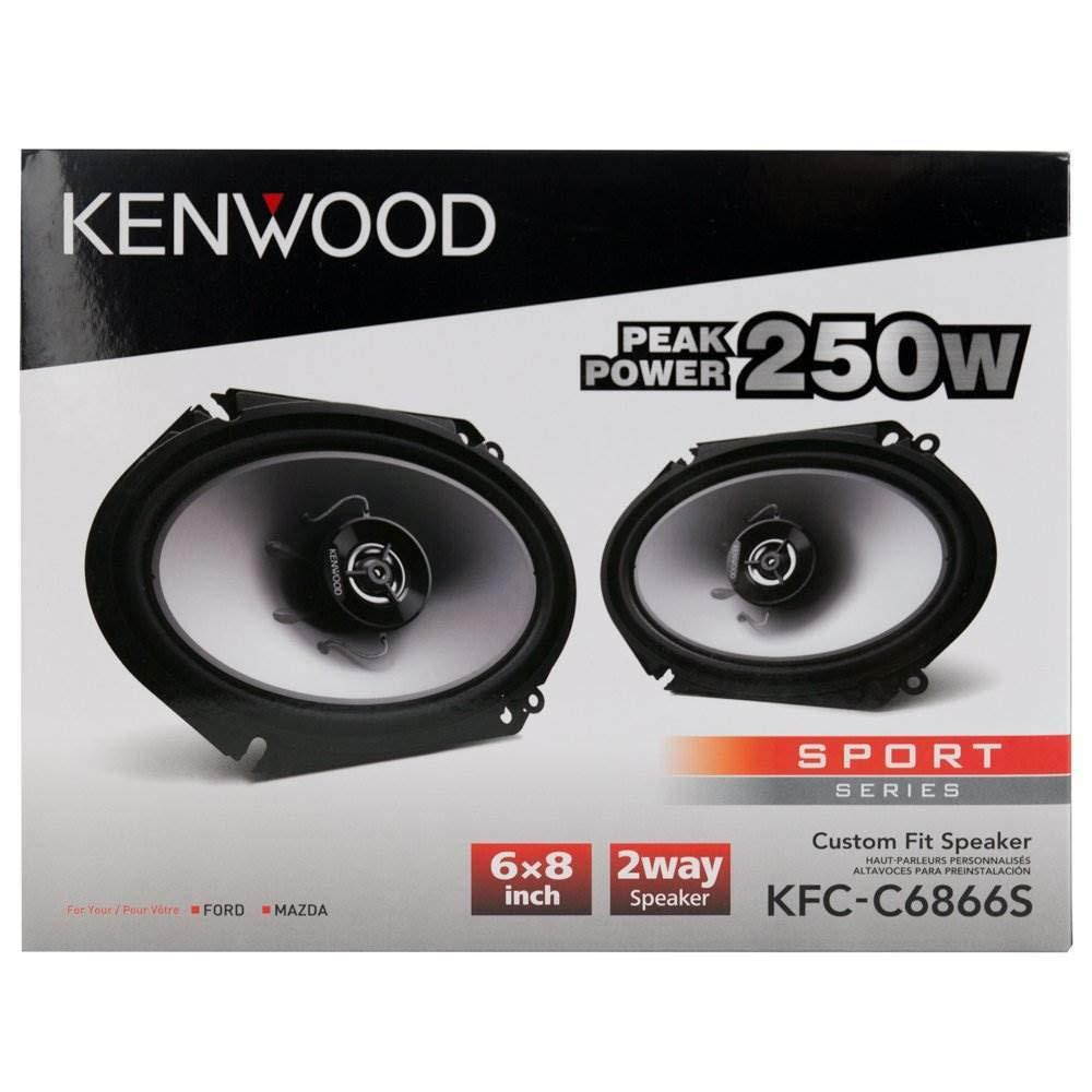 Kenwood KFC-C6866S 6x8 2-Way 250 Watt Car Stereo Speakers - Pair