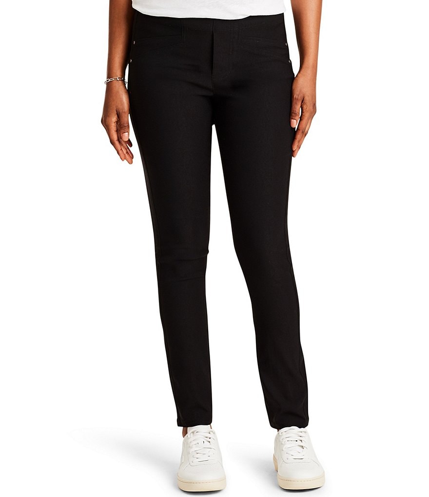 NIC + ZOE Stretch Woven Wonderstretch Pull-On Slim-Leg Pants