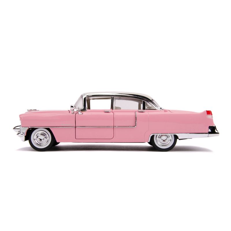 Jada Toys Hollywood Rides Elvis Presley 1955 Cadillac Fleetwood Die-Cast Vehicle with Elvis Die-Cast Figure 1:24 Scale Glossy Pink