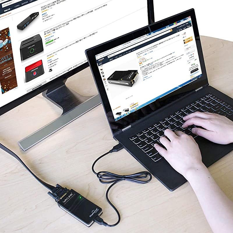 USB 20 to VGADVIHDMI Universal Video Graphics Display Adapter Displaylink Chip Supports up to 6 Monitor displaysup to 1920 x 108060Hz for Windows Mac OS Chrome OS Android 50 Later