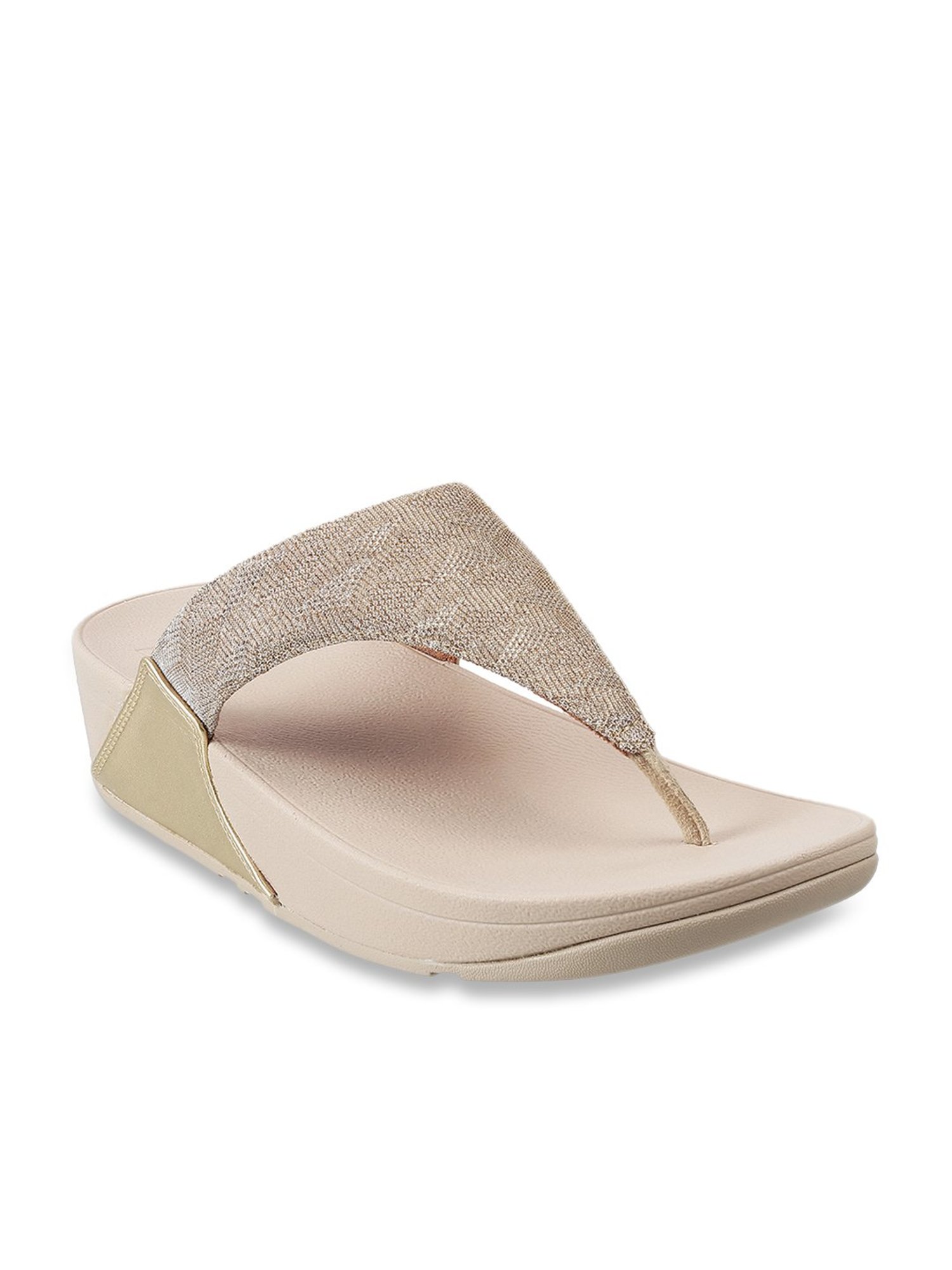 FitFlop Women's Beige Thong Wedges