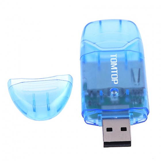Mini Real USB 2.0 480M/s SD/MMC/RS-MMC Card Reader 16G