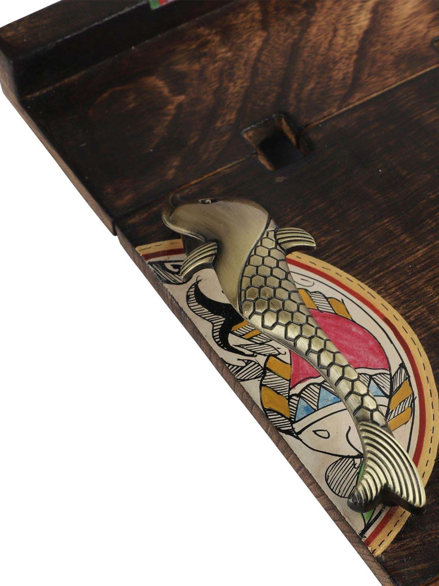 VarEesha Tribal Society Brown Mango Wood Rectangular Tray