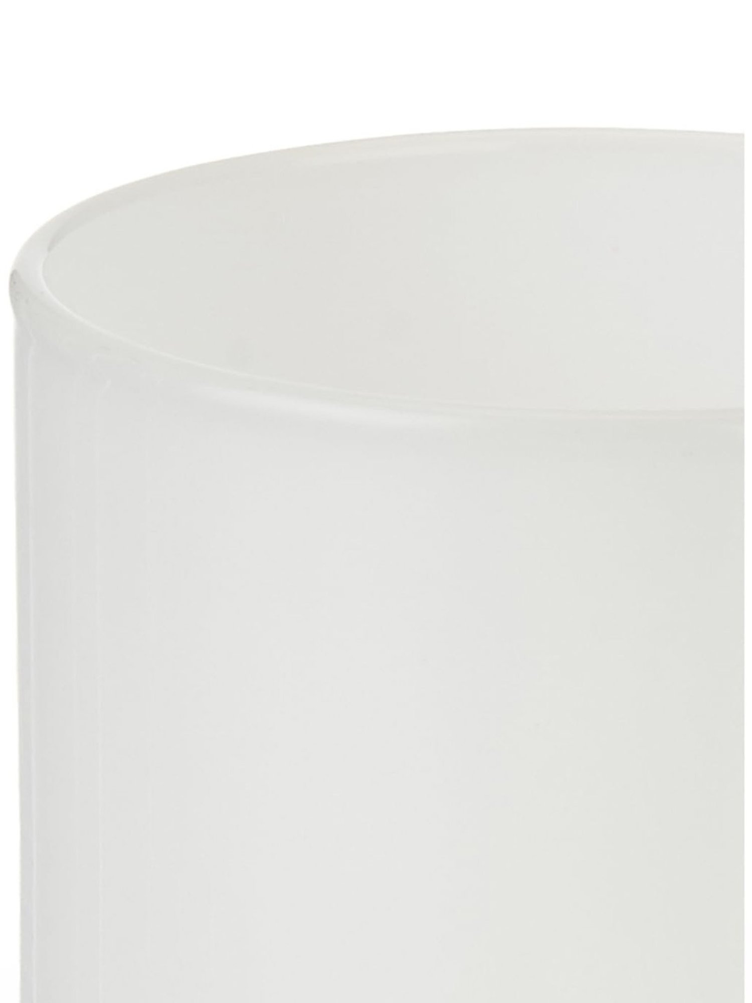 Borosil White Glass Tea Cup - Set of 6 (190 ml)