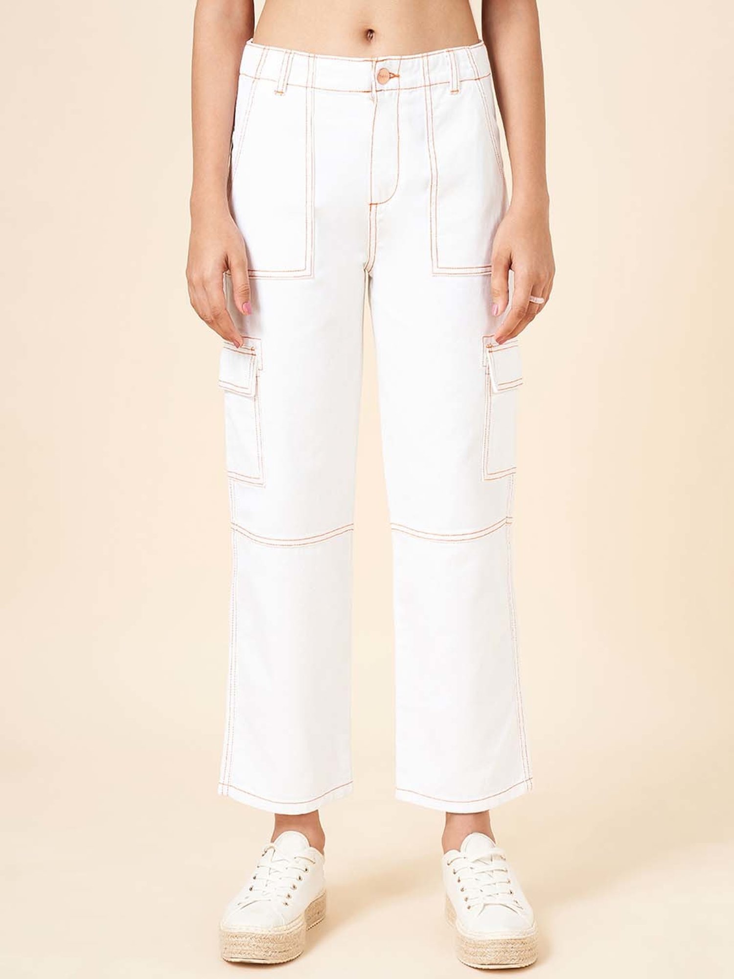 GJ baby Girls Blue Washed Jeans