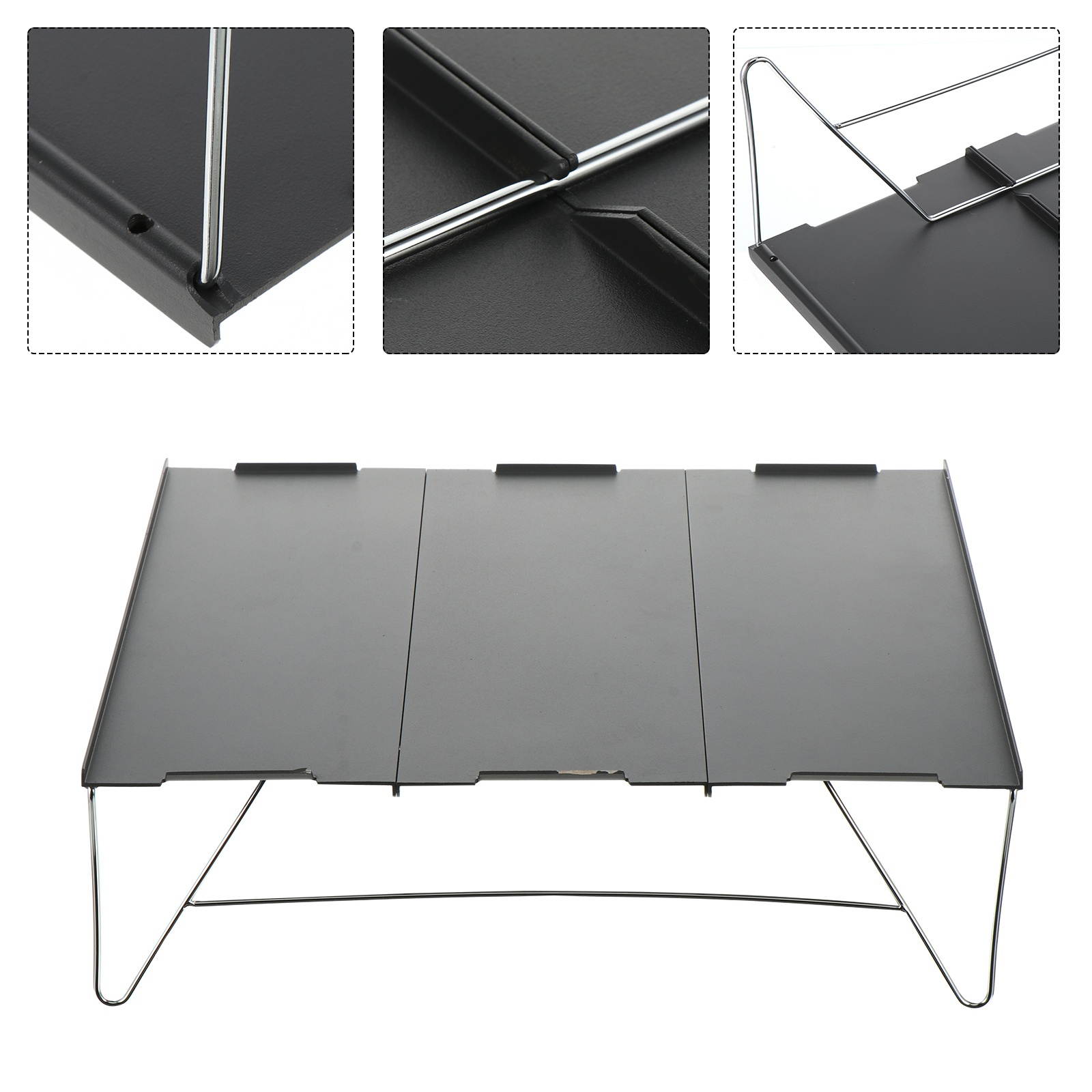 1pc Foldable Lightweight Portable Collapsible Picnic Desk Picnic Table Camping Desk