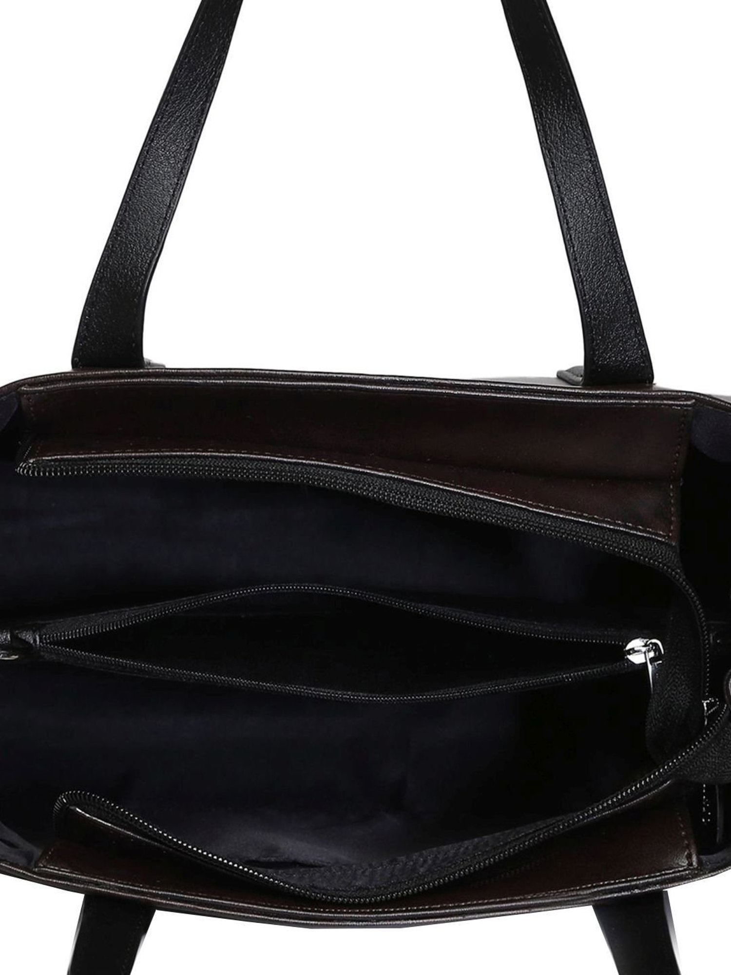 KLEIO Brown Solid Medium Handbag