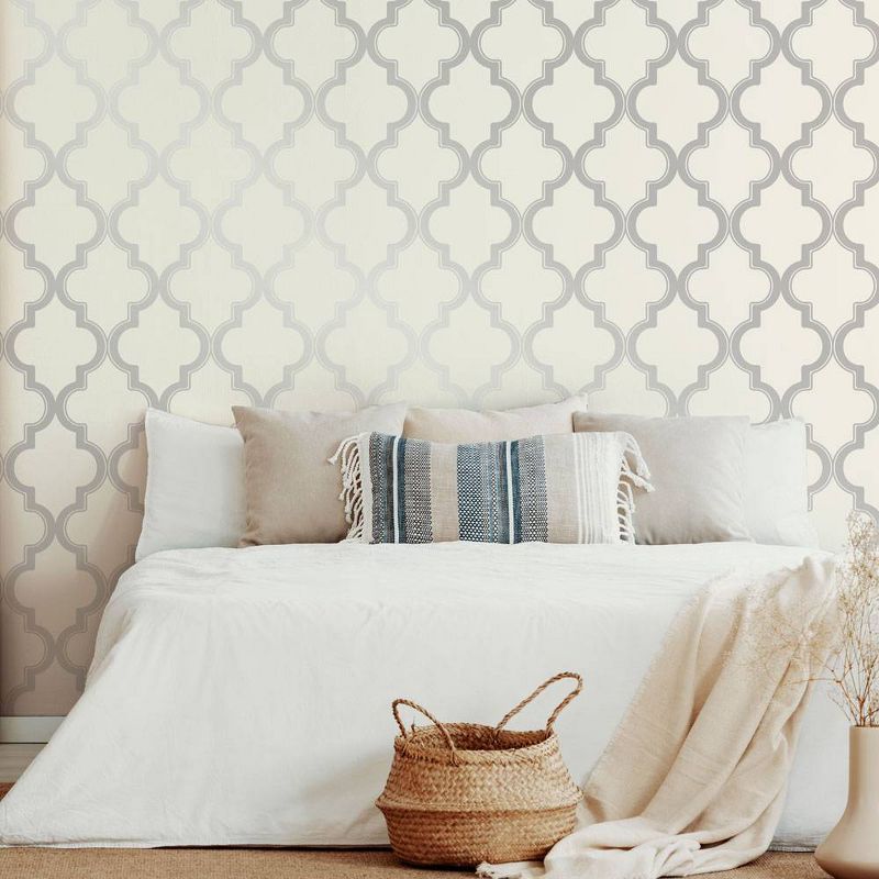 Tempaper Marrakesh Self-Adhesive Removable Wallpaper Cream