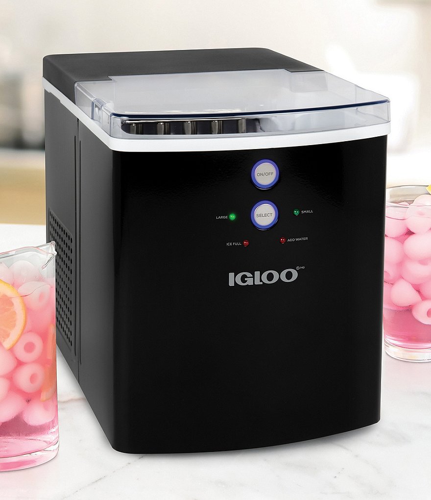 Igloo 33-Pound Automatic Portable Countertop Ice Maker Machine, Black