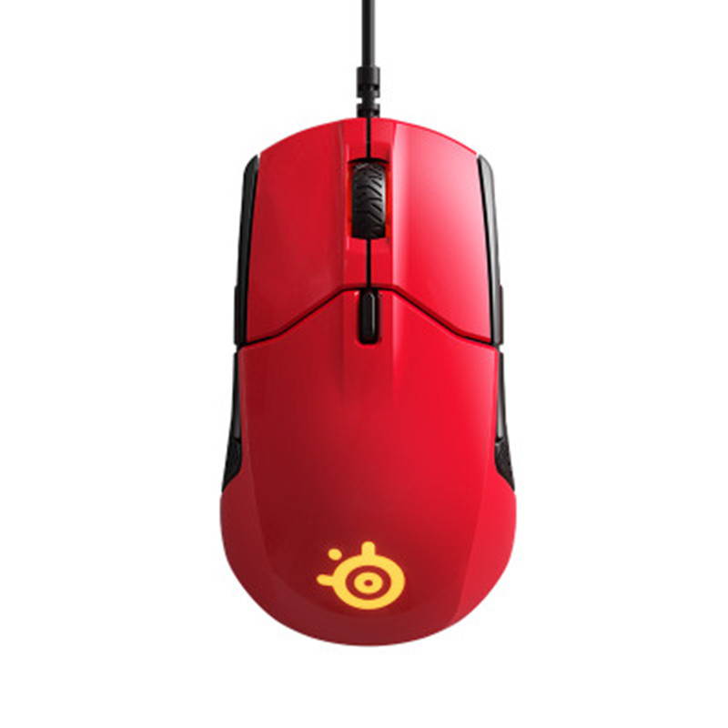 SteelSeries Sensei 310 Gaming Mouse, 12,000 CPI TrueMove3 Optical Sensor, Split-Trigger Buttons, Prism RGB- Color Red