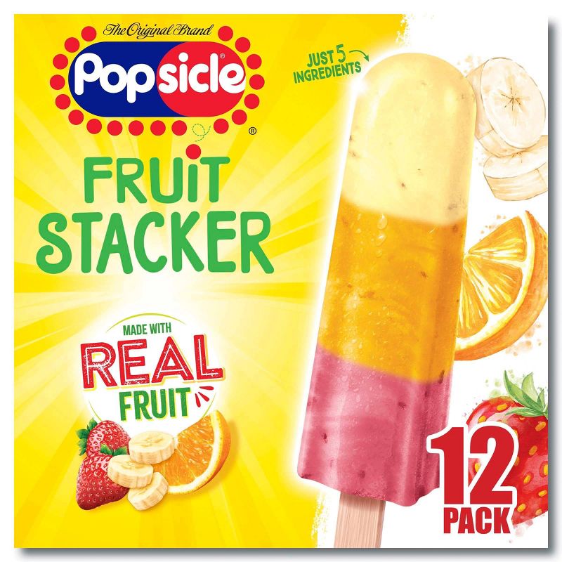 Popsicle Fruit Pop Frozen Stackers - 12ct