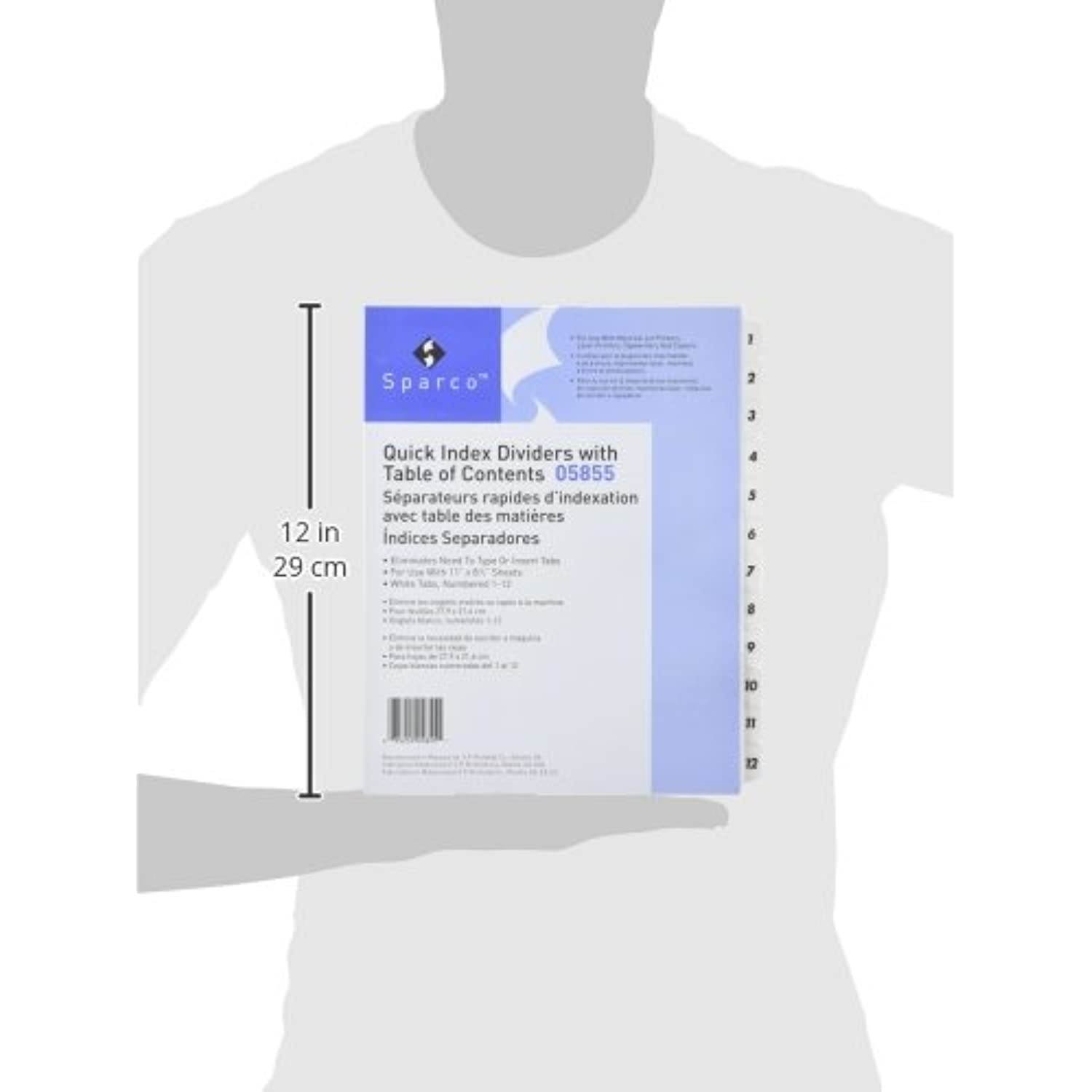 Business Source Table of Content Quick Index Dividers