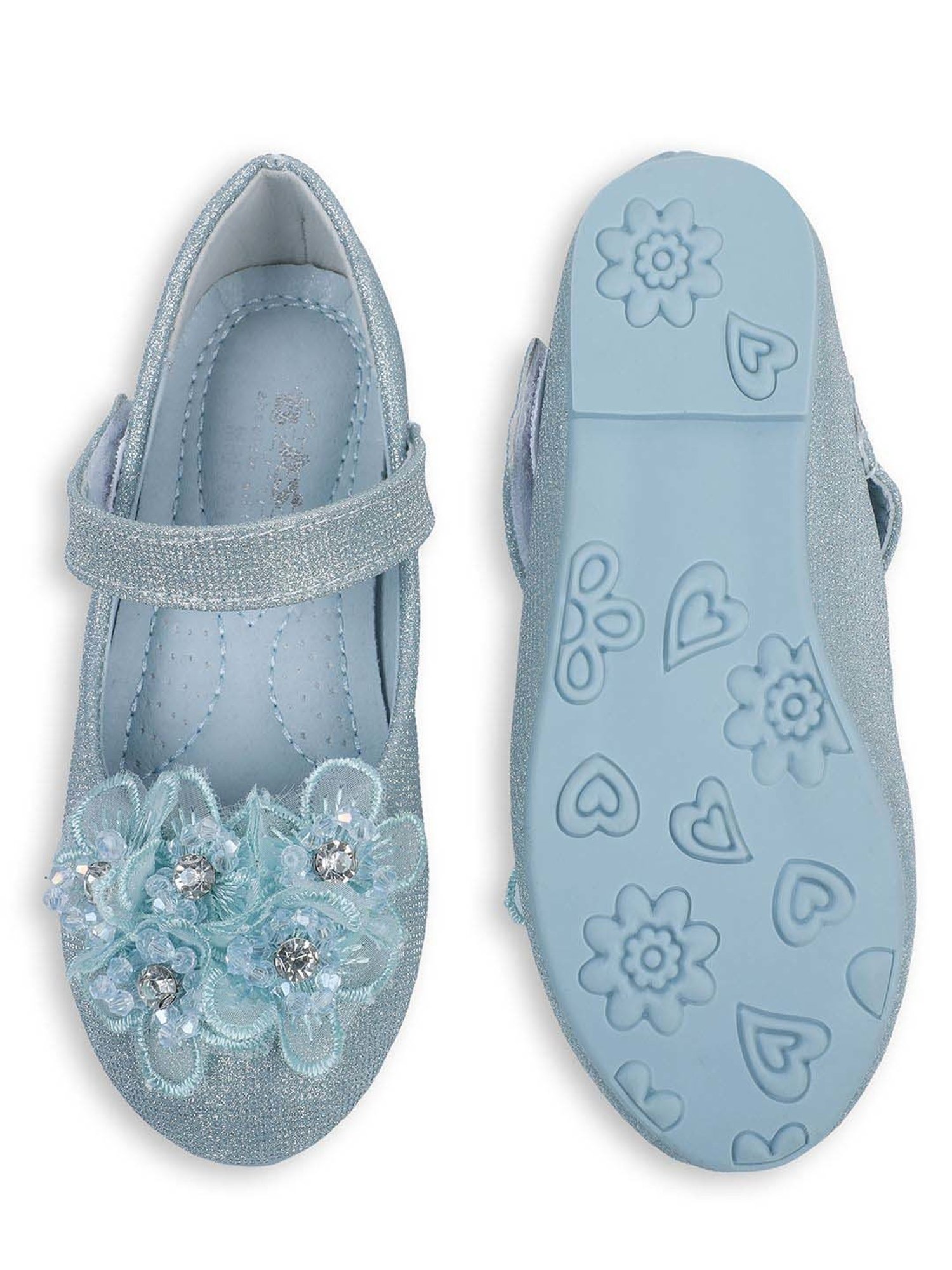 Baby Moo Kids Blue Bash Princess Frozen Theme Mary Jane Shoes