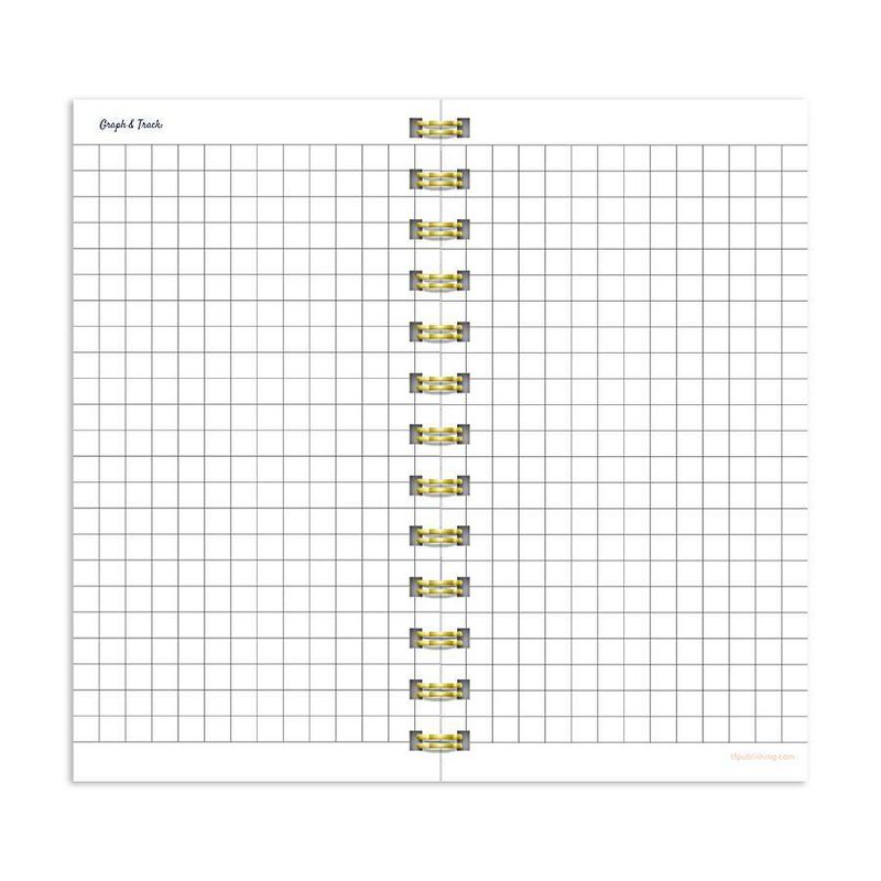 Undated Pocket Planner 3.5" x 6.5" Ultimate Weekly Spiral Pink Stripe - TF Publishing