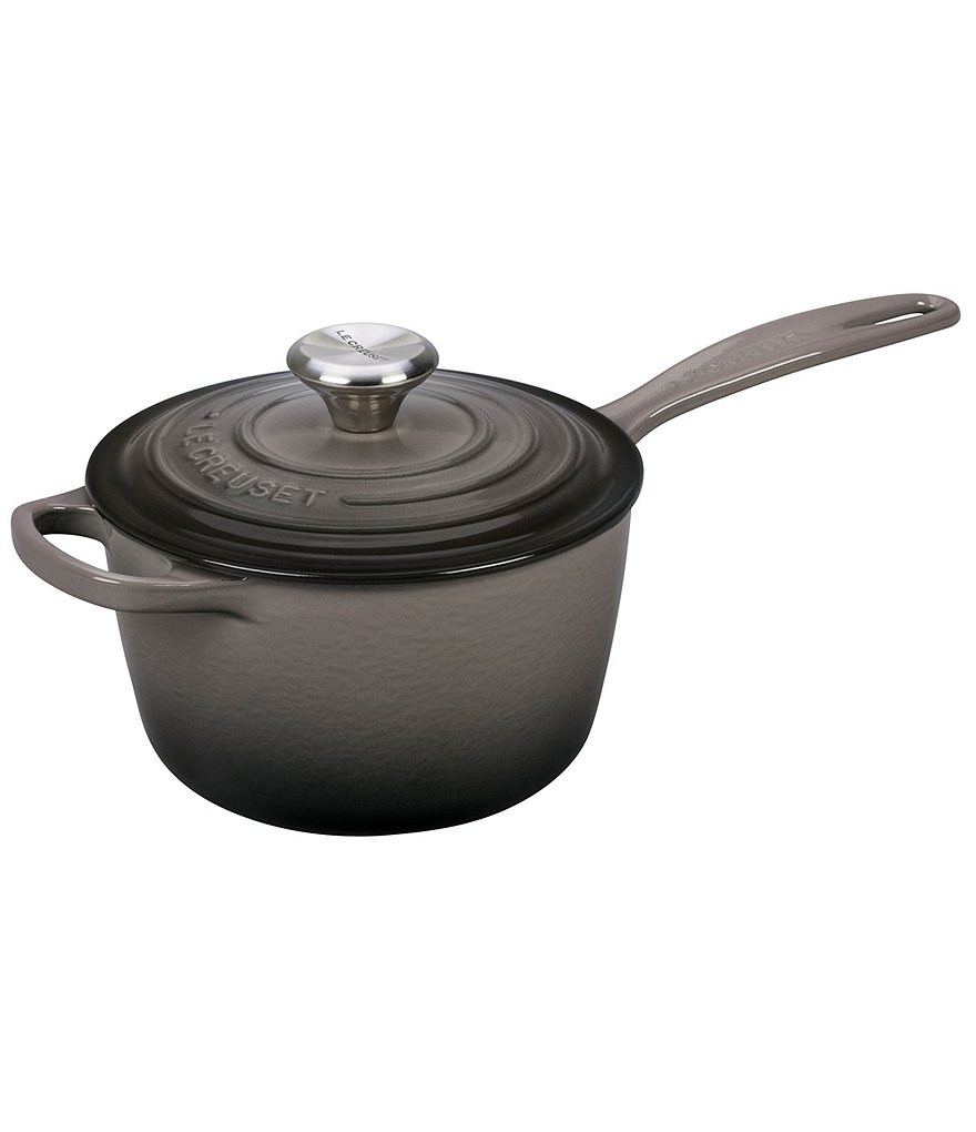 Le Creuset Signature 1.75-Quart Enameled Cast Iron Saucepan with Stainless Steel Knob