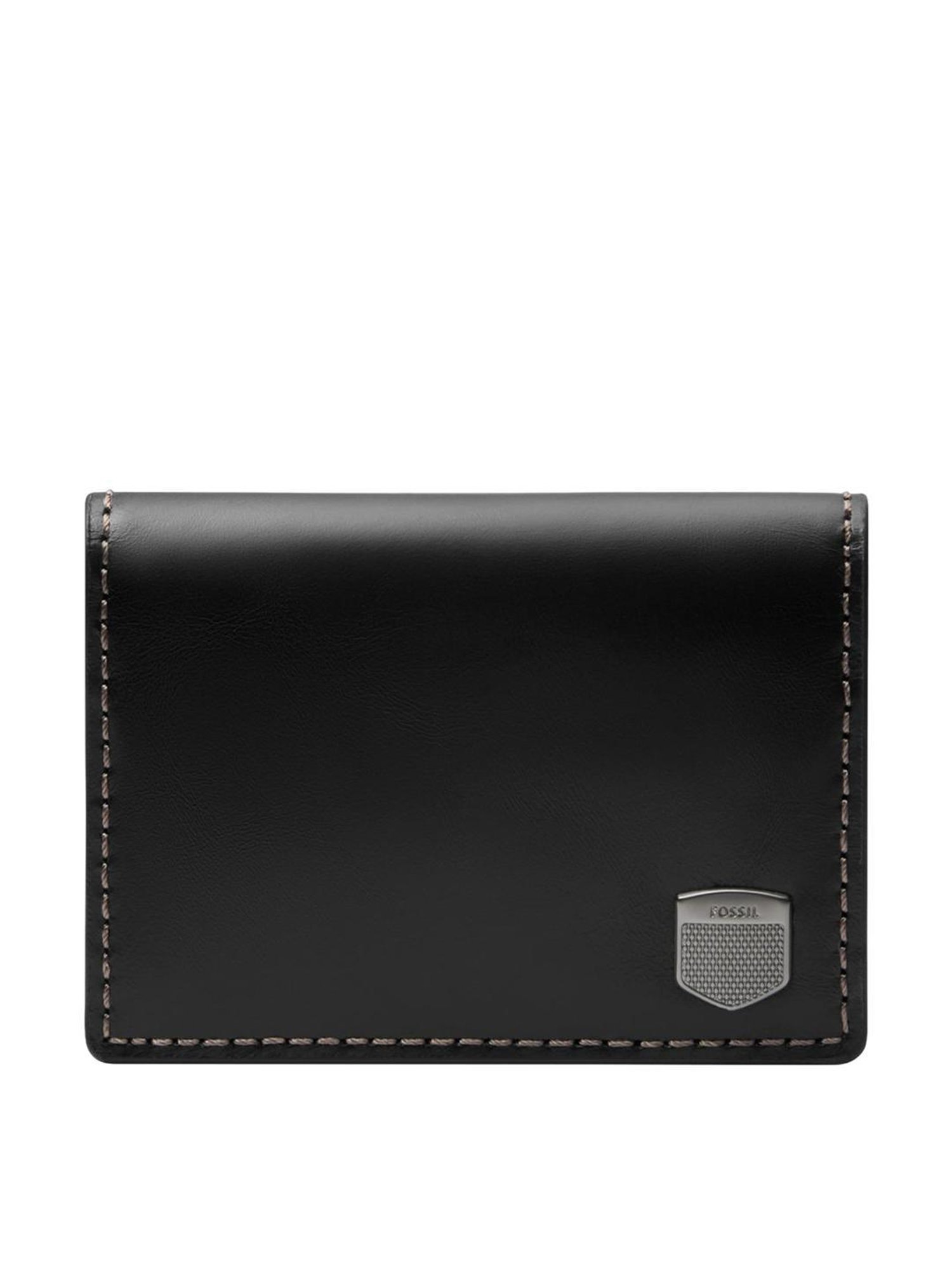 Fossil Black Solid Card Holder
