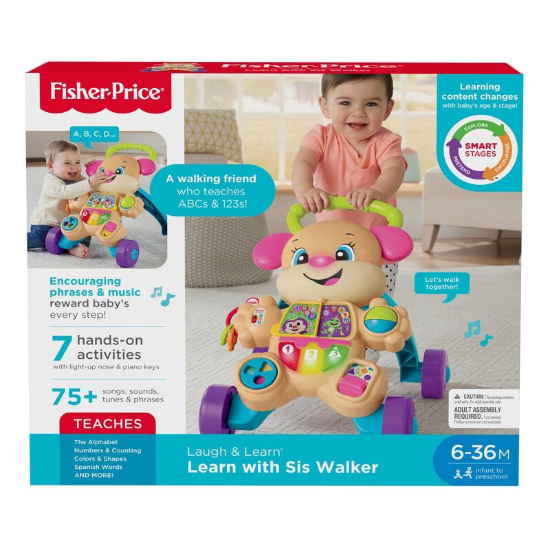 Fisher-Price Laugh and Learn Smart Stages Puppy Walker - Learn With Sis
