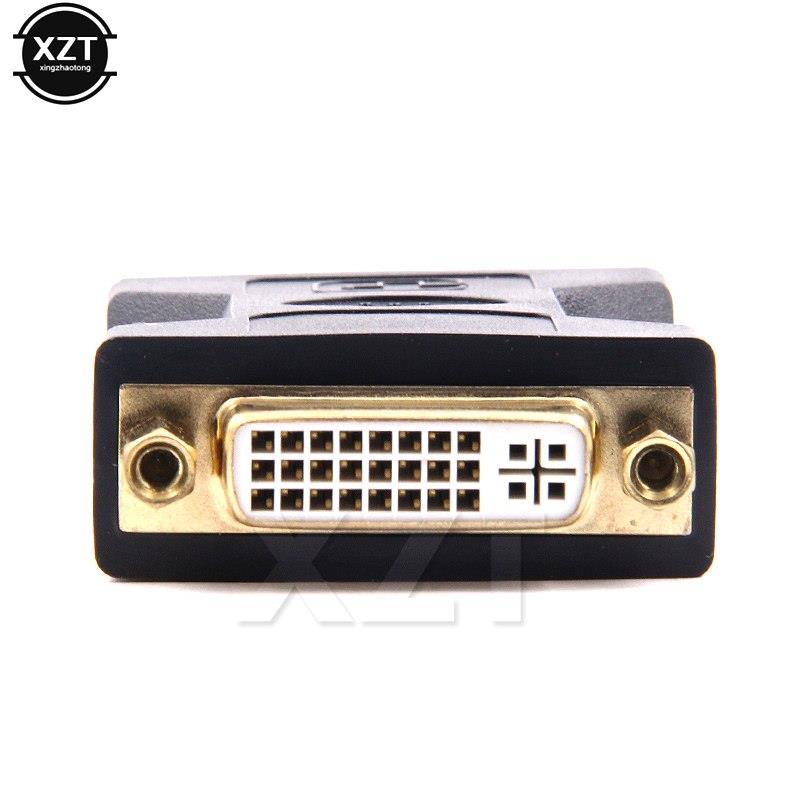 est 10pcs/lot DVI 24+5 Female to Female DVI Connector Adapter Converter Gold Plated for computer HD TV LCD TV projectors