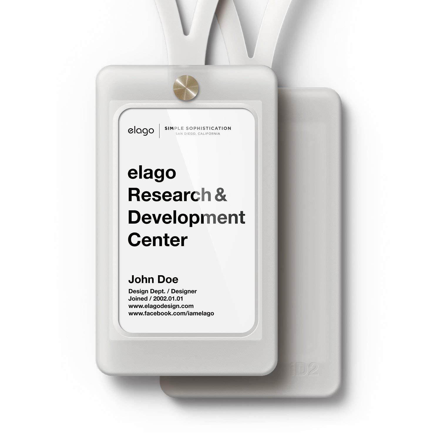 elago ID2 Silicon ID Card Holder (Able to Hold 2 Cards) (Frosted White)