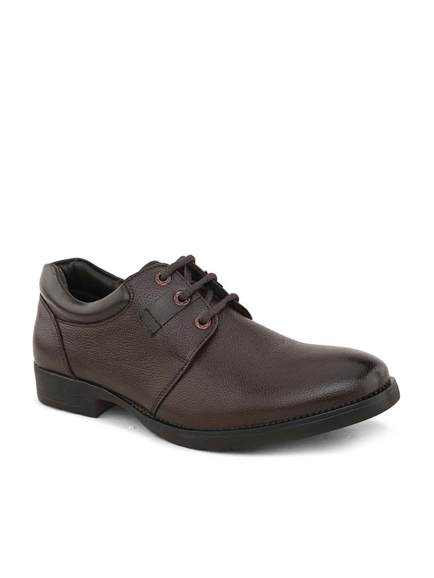 Pelle Albero Men's Dark Brown Derby Shoes