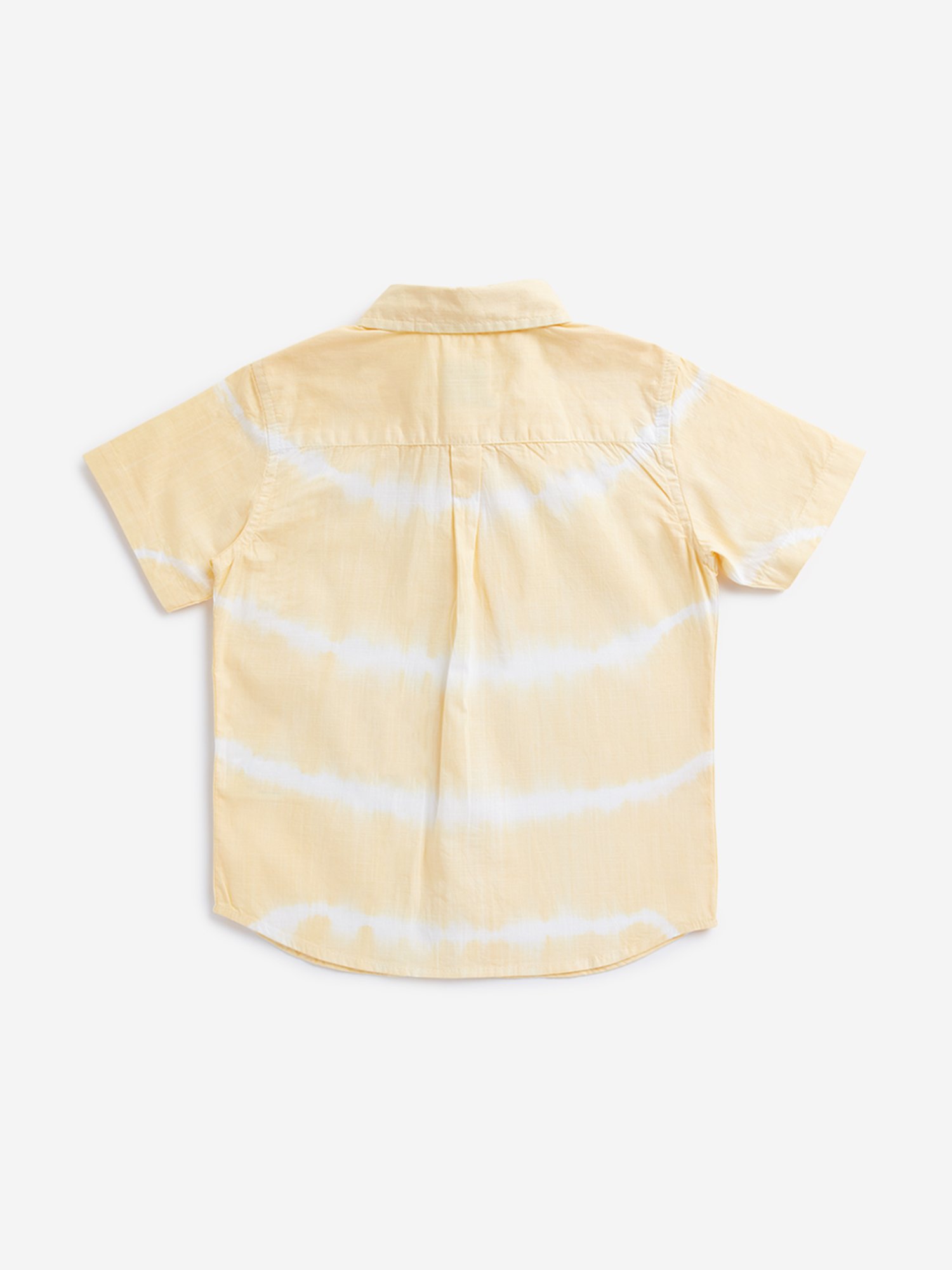 HOP Boys by Westside Yellow Tie-Dye Printed Shirt