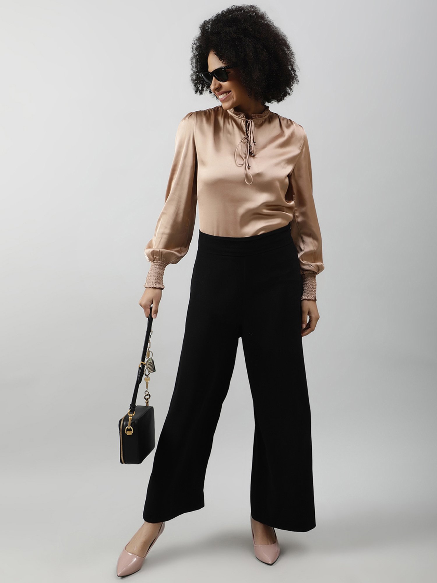 PURYS Beige Relaxed Fit Top