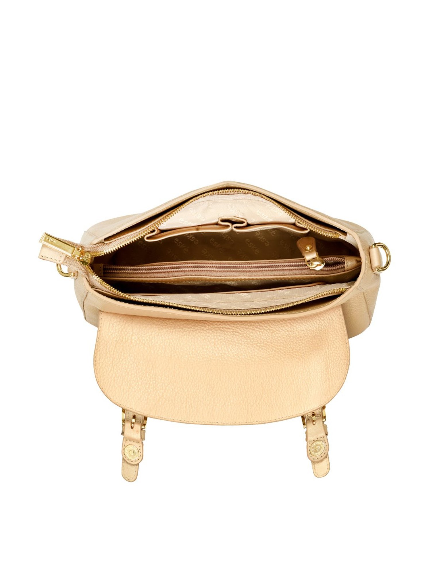 Eske Pink Leather Medium Satchel Handbag