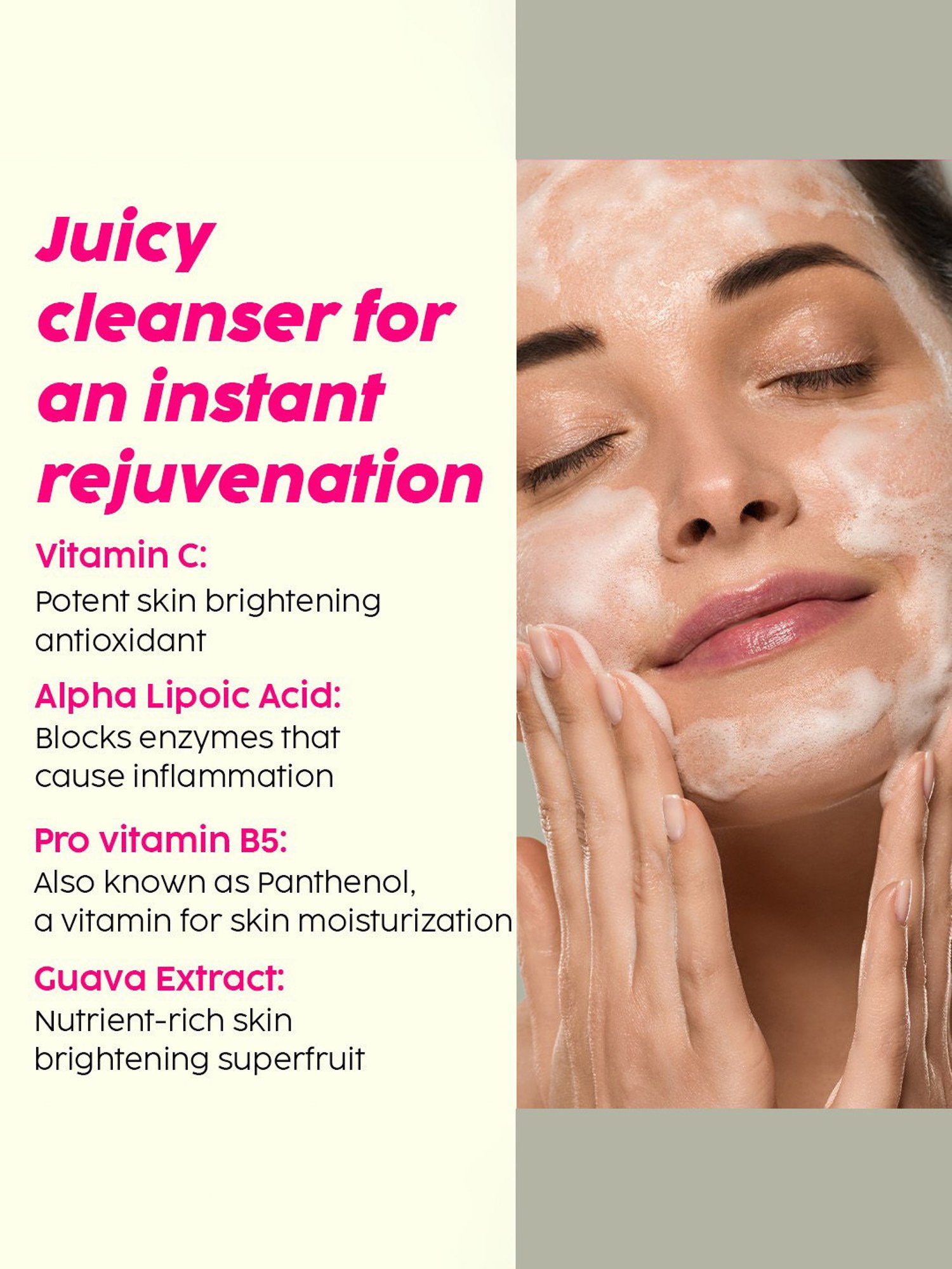PLIX THE PLANT FIX Guava Glow Juicy Cleanser & Dewy Serum Combo