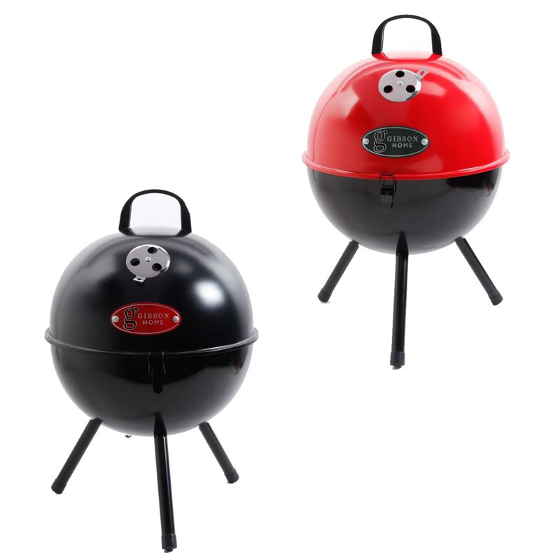 Gibson Kingston 2 Piece BBQ Grill Set in Black and Red