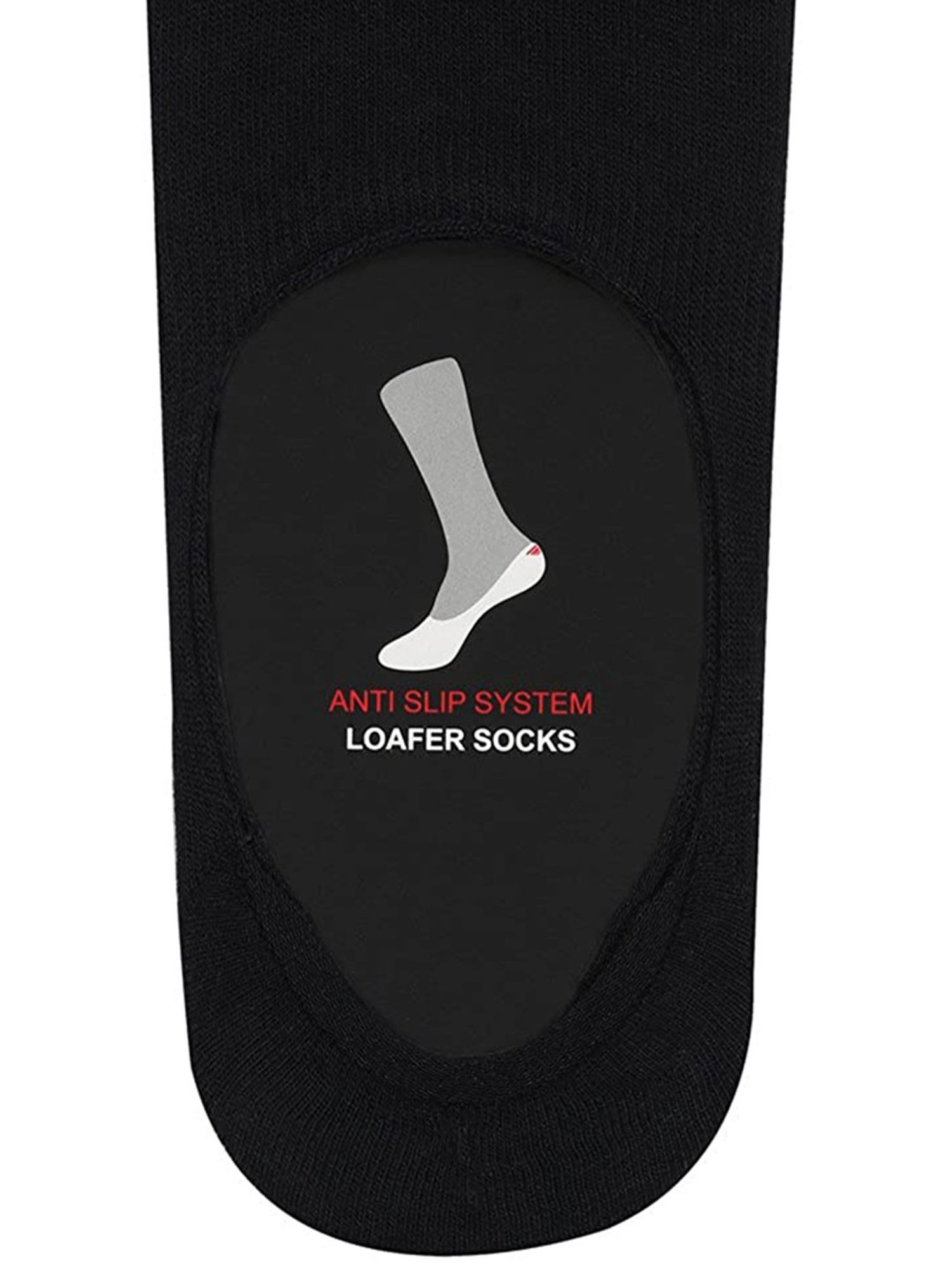 BALENZIA Black Invisible Socks - Pack of 3