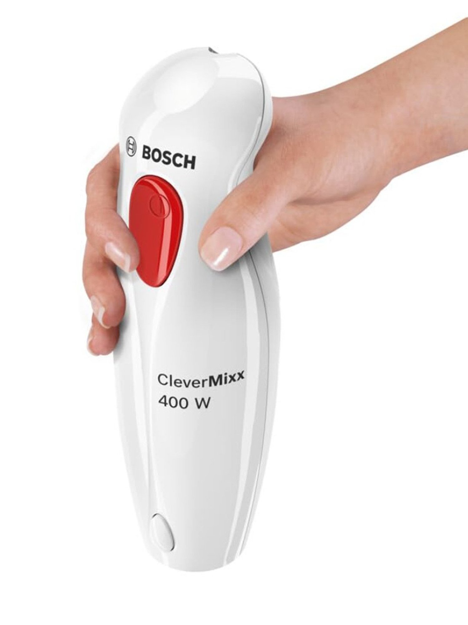 Bosch 400 Watts Steel Leg Hand Blender With Beaker (White)