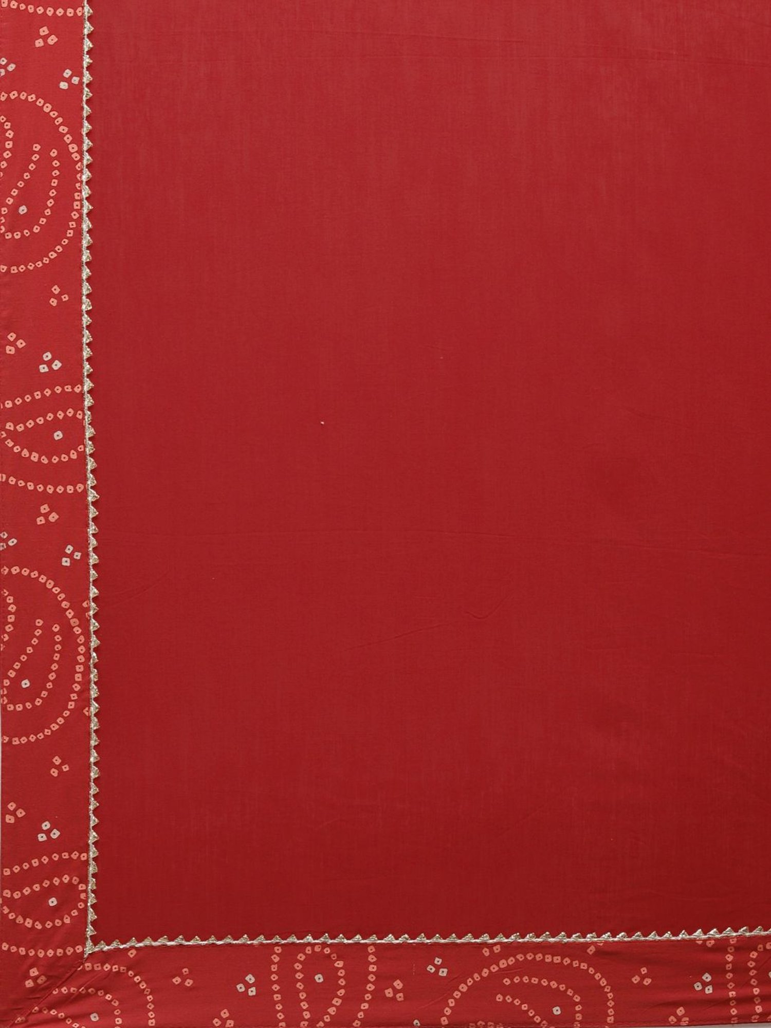 Ishin Red Pure Cotton Embellished Kurta Sharara Set With Dupatta