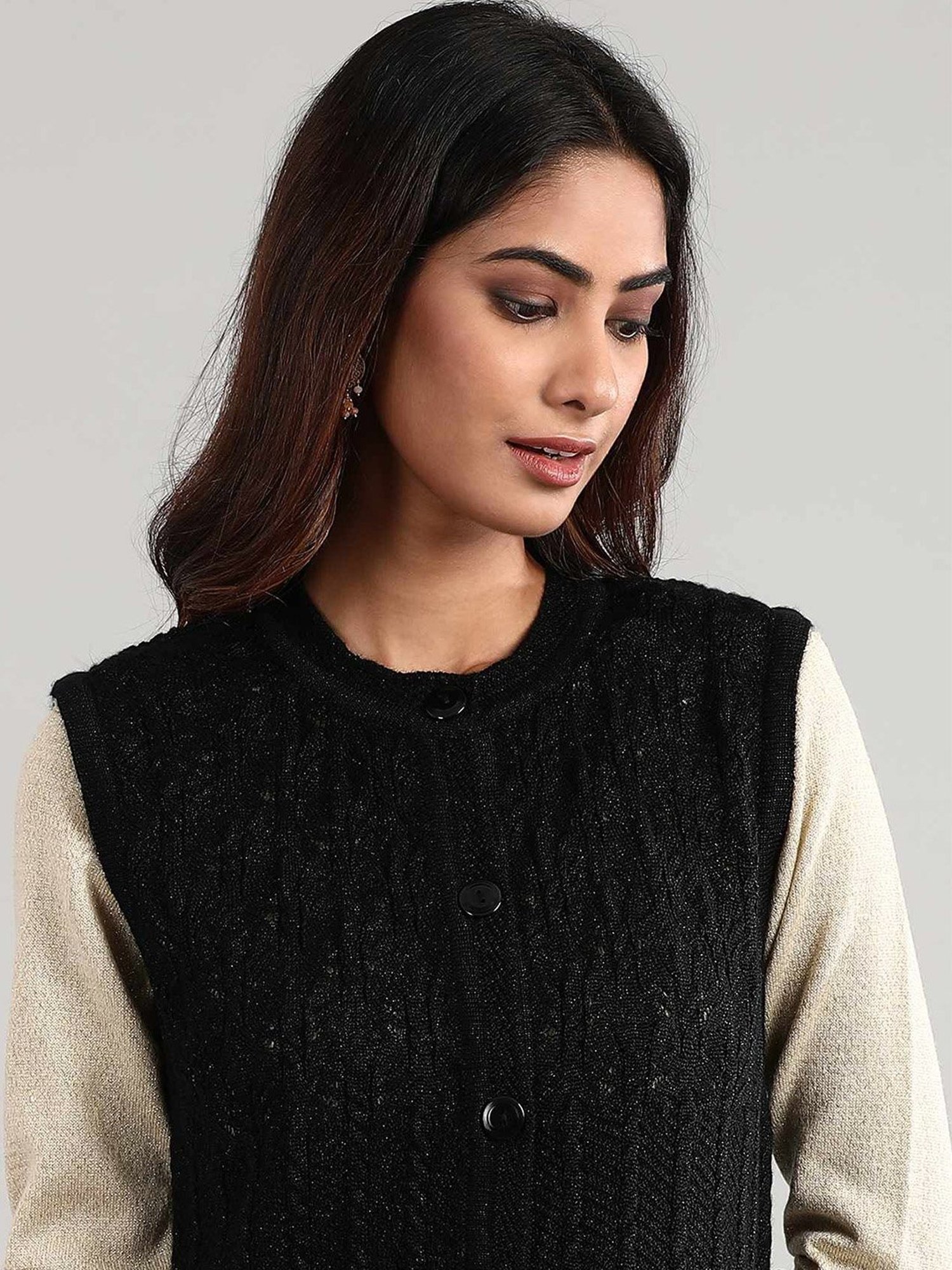 Aurelia Black Crochet Pattern Cardigan